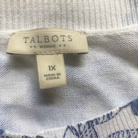 NWT Talbots 1X Cotton Cardigan Sweater - Picture 2 of 6
